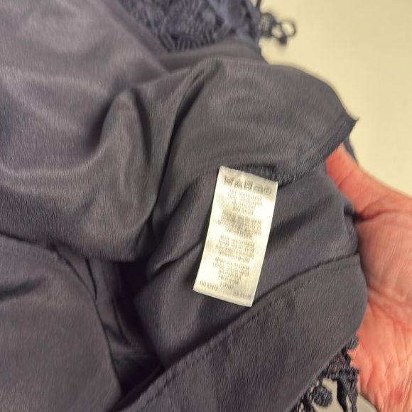 French Connection Women's Plunging Neckline Zahara Eyelet & Lace A-Line Dress 6 - Picture 11 of 11